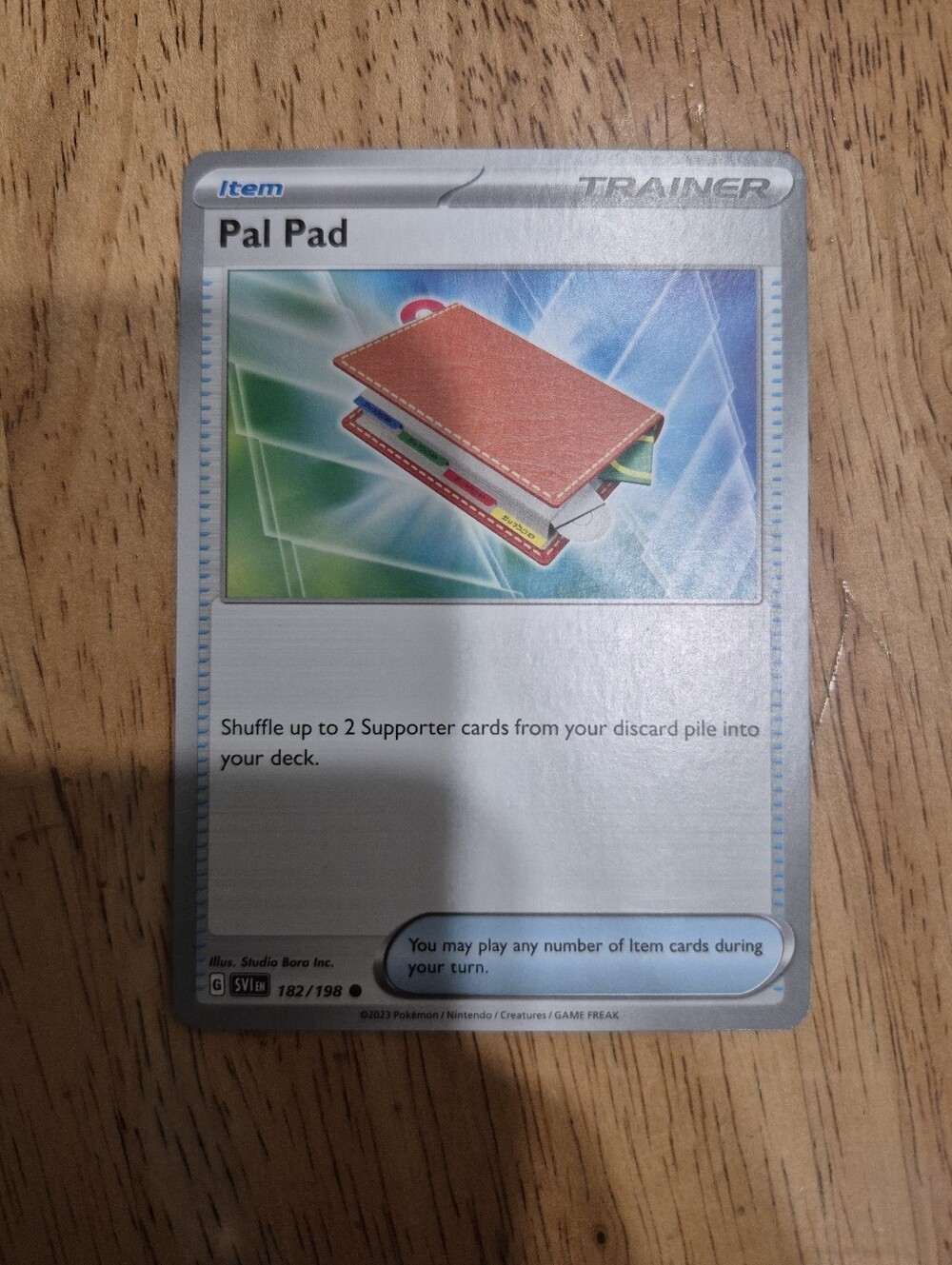 QTY 3 Pokemon Pal Pad Trainer Item Card